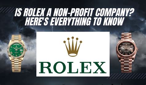 why is rolex a nonprofit|Rolex site.